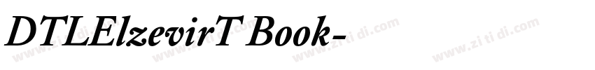 DTLElzevirT Book字体转换
